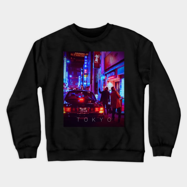 Shady in Shinjuku Crewneck Sweatshirt by MayoTees